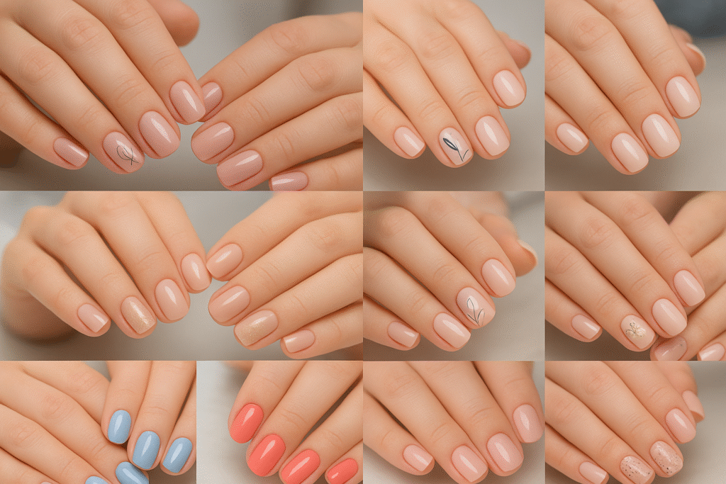 diseño de uñas acrilicas cortas