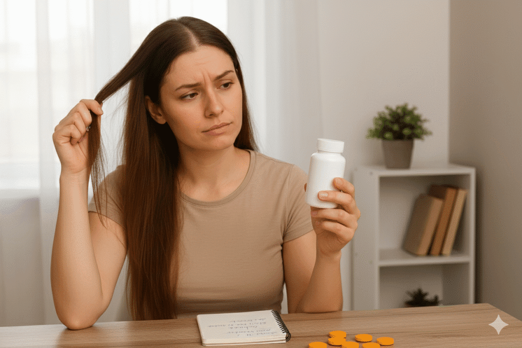 Vitaminas para la Caída del Cabello en Mujeres y sus Efectos