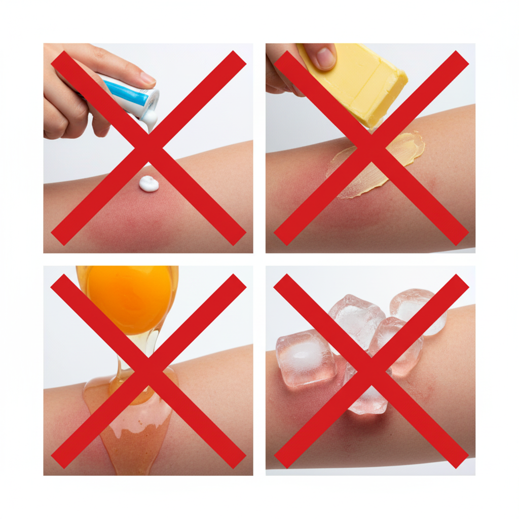 crema para quemaduras en la piel