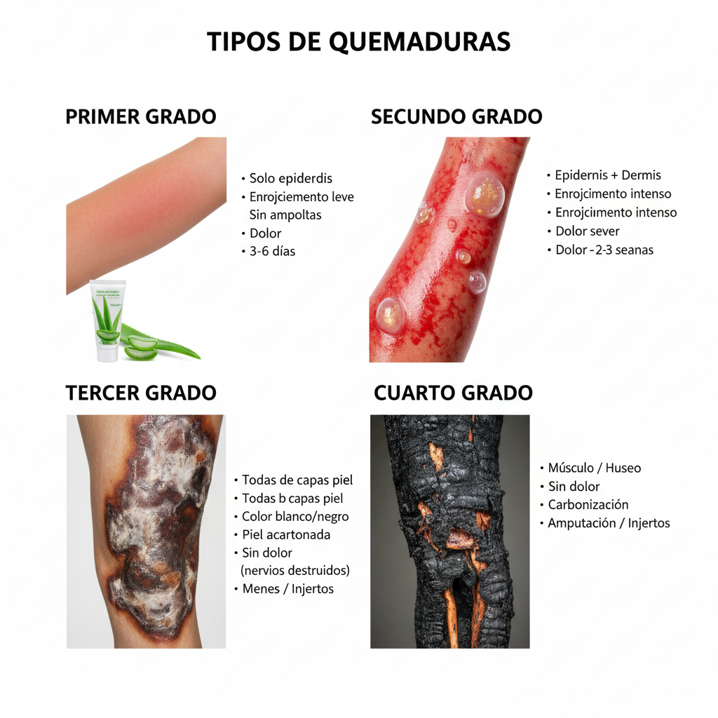 crema para quemaduras en la piel