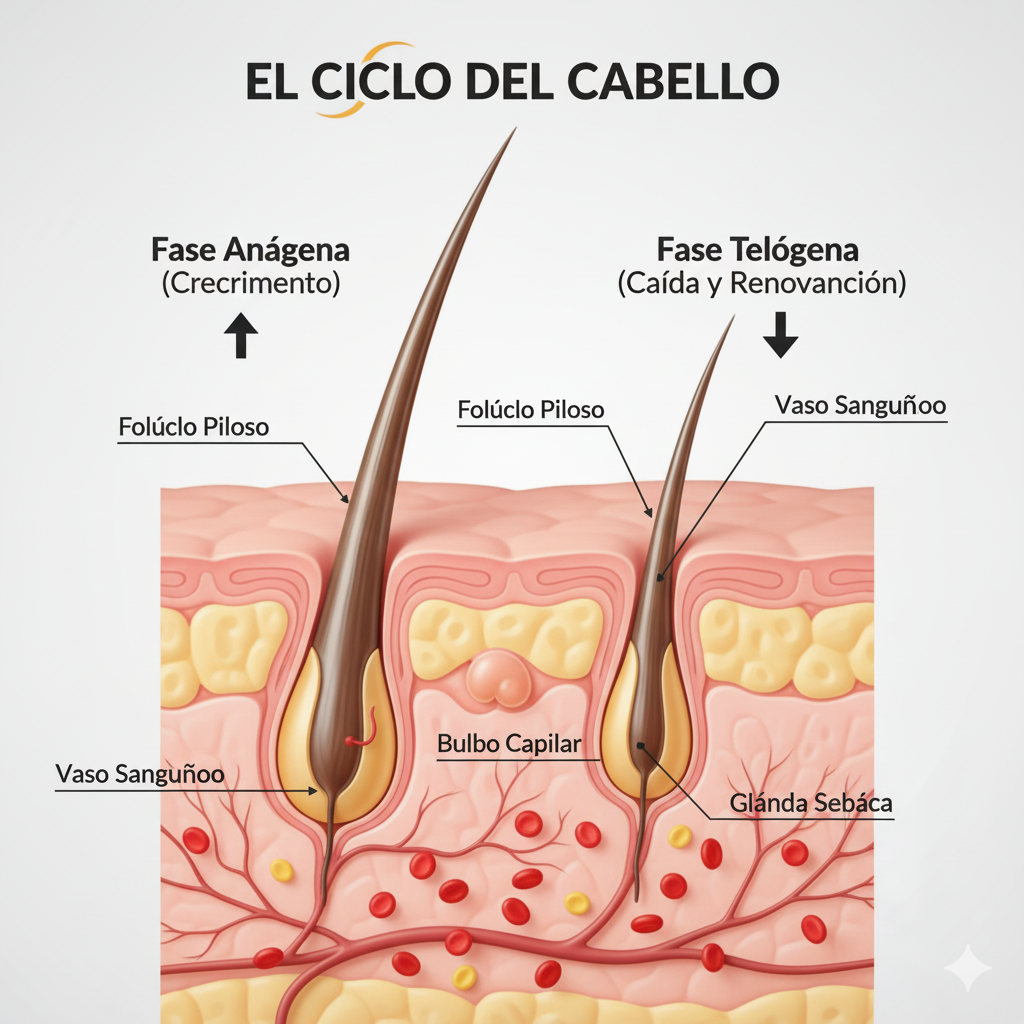 vitaminas para la caida del cabello