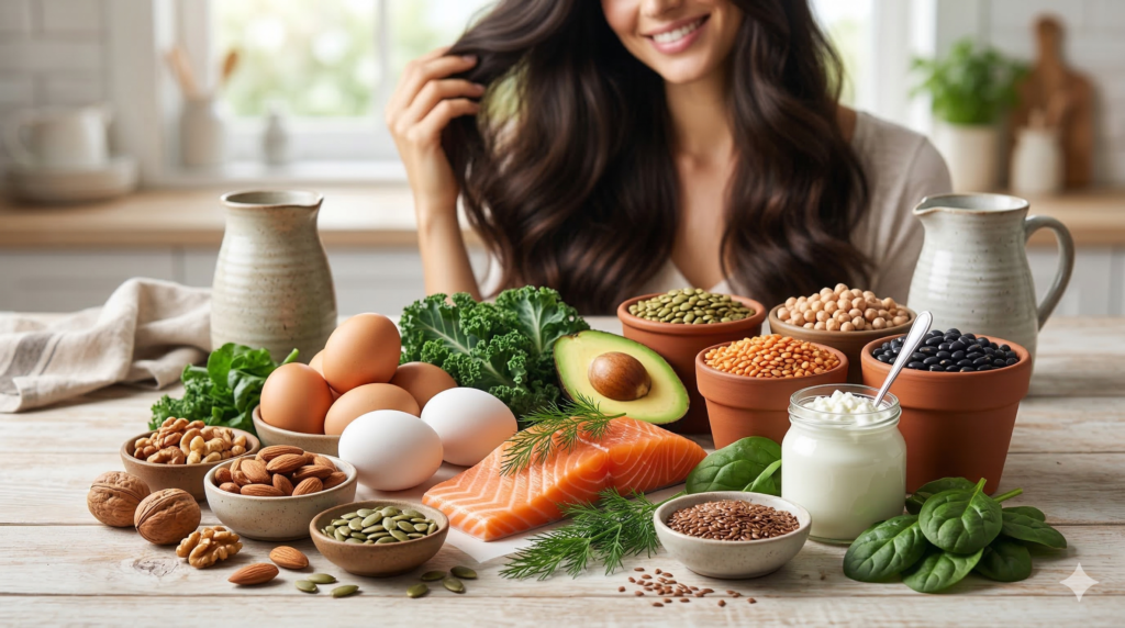 proteínas para la caída del cabello